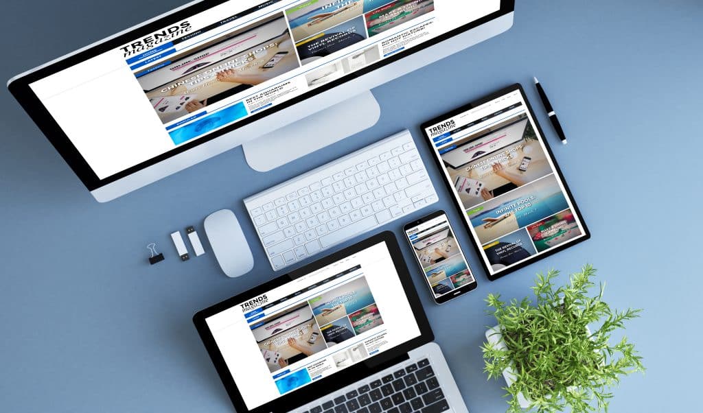 same website working on all devices, computer, tablet, mobile, responsive